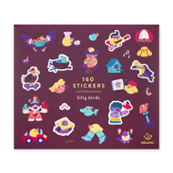 160 Stickers Silly birds