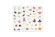 160 STICKERS - PIRATES