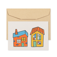 POSTCARD - HOUSES - TWO