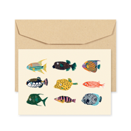 POSTCARD - FISHES - DRAWING 001